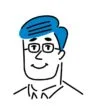 イラスト-男性のほほえみ